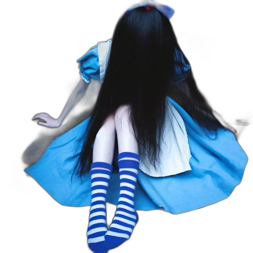 dress, hair, shoes, creature transparent PNG cut-out