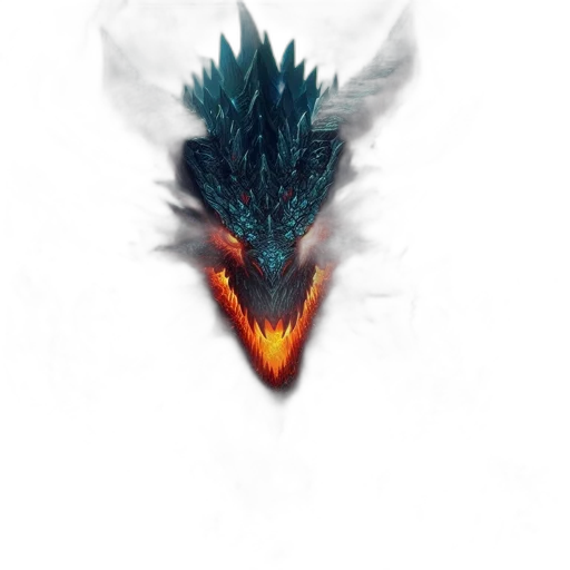 dragon, mask, creature, face transparent PNG cut-out