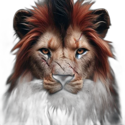 animal, crown, face, hair transparent PNG cut-out