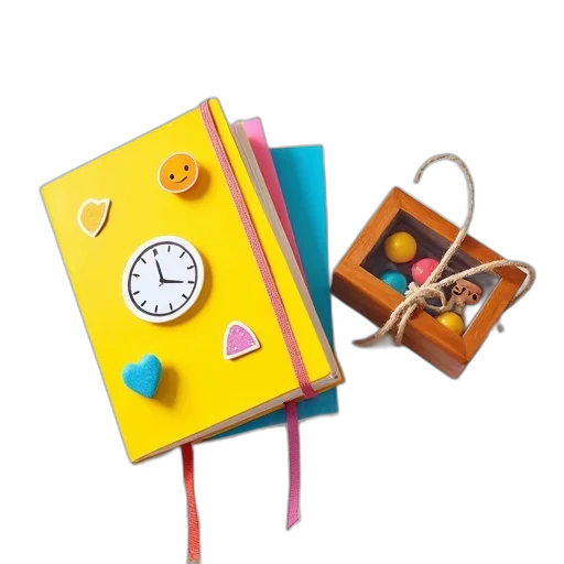 staff, colorful, neon, playful transparent PNG cut-out