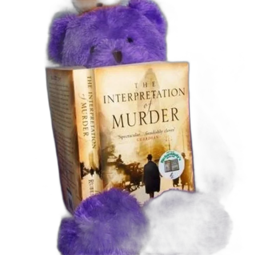 purple, teddy, bear, holds transparent PNG cut-out
