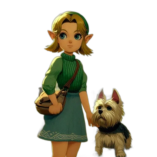 staff, animal, dress, creature transparent PNG cut-out