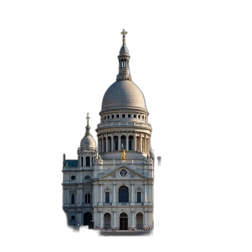 building, crown, hat, 3d render transparent PNG cut-out