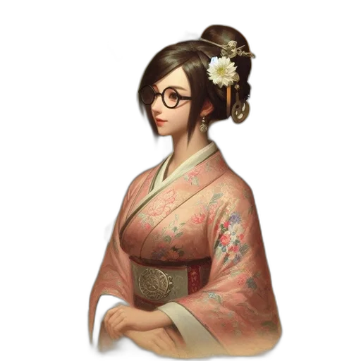 staff, dress, jewelry, face transparent PNG cut-out