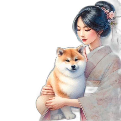 animal, dress, staff, photorealistic transparent PNG cut-out