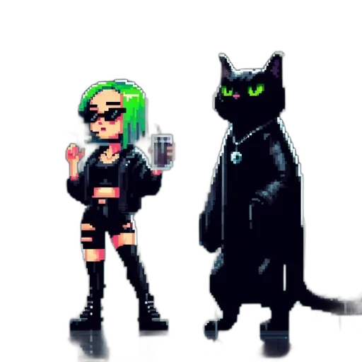 jacket, pixel art, cyberpunk, concept art transparent PNG cut-out