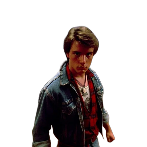 jacket, face, robot, 3d render transparent PNG cut-out
