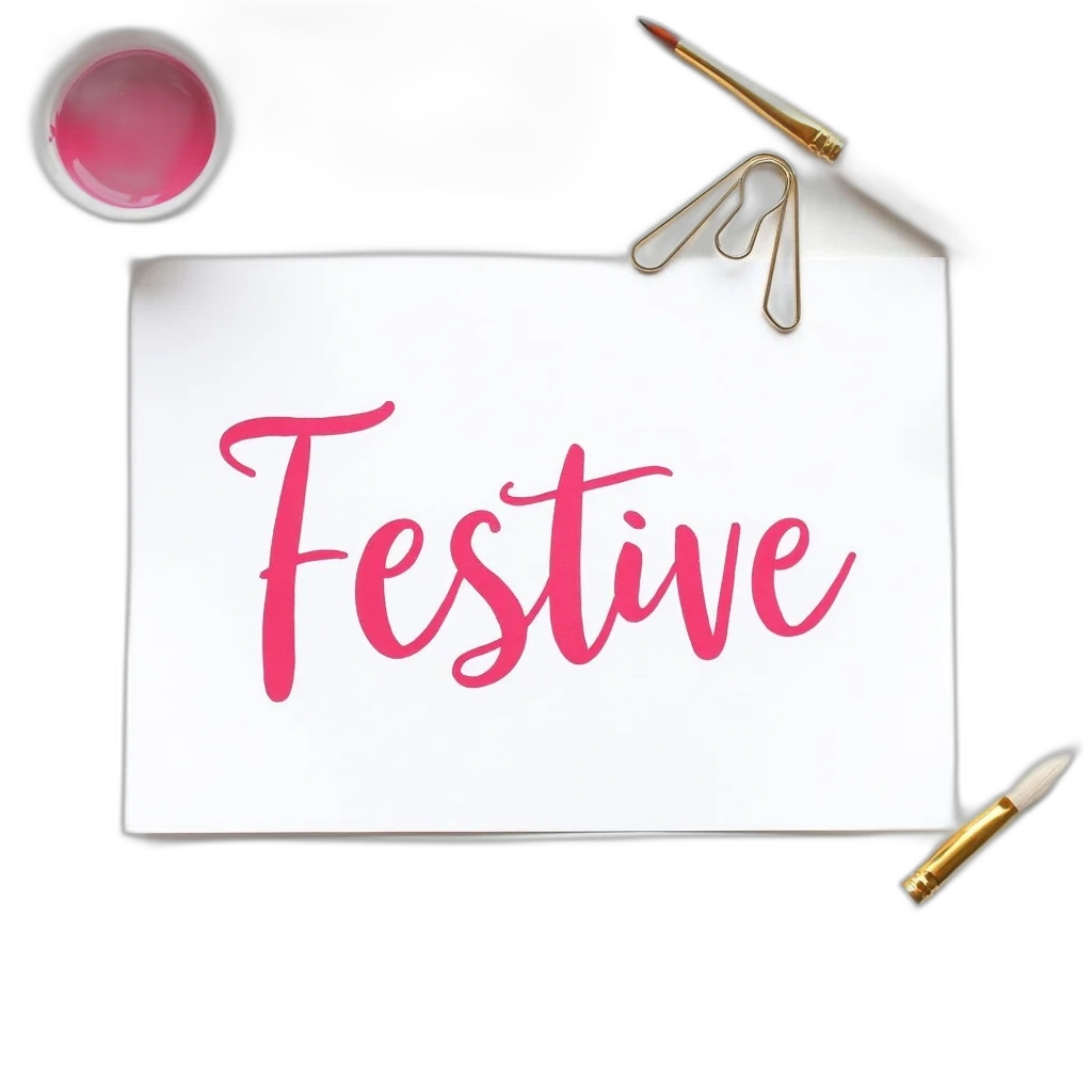 white, paper, phrase, festive transparent PNG cut-out