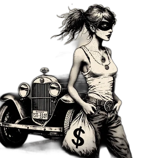 car, comic book art, concept art, photorealistic transparent PNG cut-out