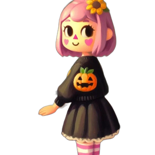 dress, creature, mask, pixel art transparent PNG cut-out