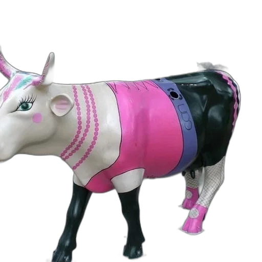 animal, dress, 3d render, cow transparent PNG cut-out