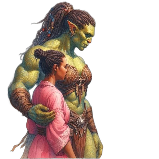 concept art, fantasy art, photorealistic, comic book art transparent PNG cut-out