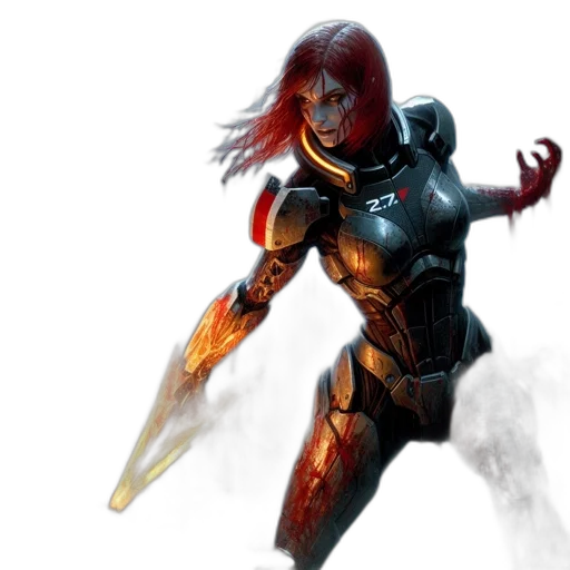 concept art, fantasy art, comic book art, 3d render transparent PNG cut-out
