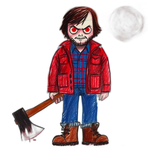 jacket, staff, concept art, comic book art transparent PNG cut-out
