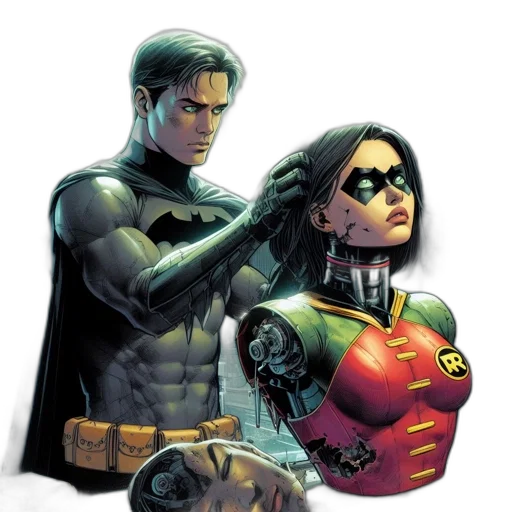 comic book art, concept art, hi-tech, workshop transparent PNG cut-out