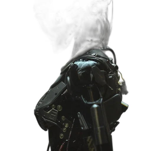robot, mask, staff, jacket transparent PNG cut-out