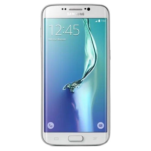 white, samsung, galaxy, shown transparent PNG cut-out