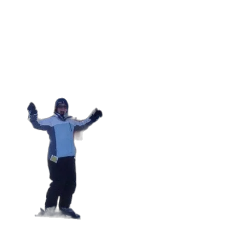 staff, jacket, 3d render, skier transparent PNG cut-out