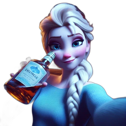 bottle, 3d render, fantasy art, concept art transparent PNG cut-out