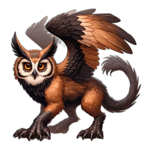 animal, dragon, creature, staff transparent PNG cut-out