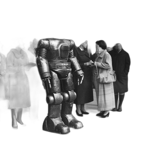 robot, jacket, dress, furniture transparent PNG cut-out