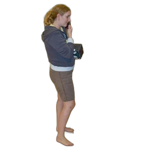 jacket, staff, dress, creature transparent PNG cut-out