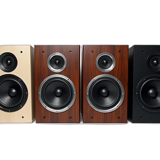 earth tones, set, four, speakers transparent PNG cut-out