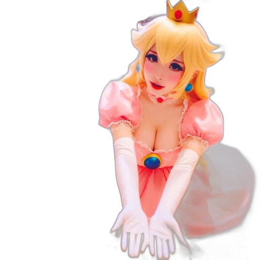 dress, crown, weapon, staff transparent PNG cut-out