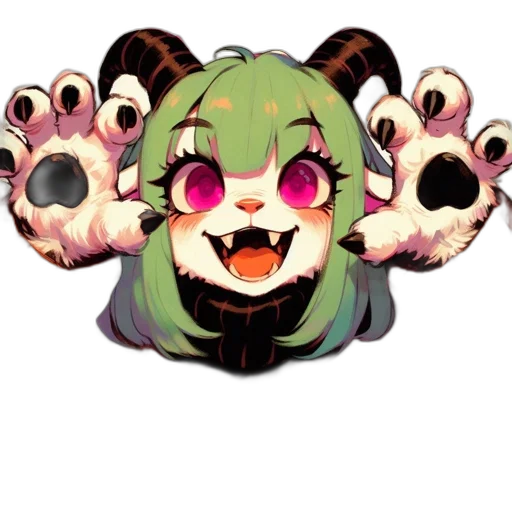 creature, animal, staff, mask transparent PNG cut-out