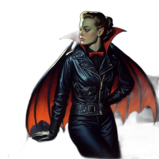 jacket, dragon, concept art, comic book art transparent PNG cut-out