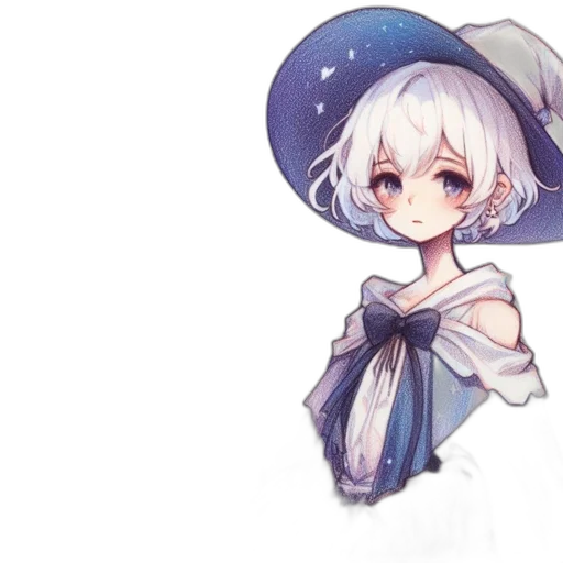 staff, hat, dress, face transparent PNG cut-out