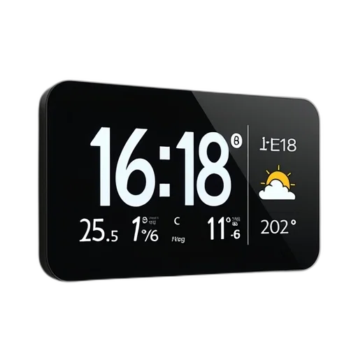 modern, digital, wall, clock transparent PNG cut-out