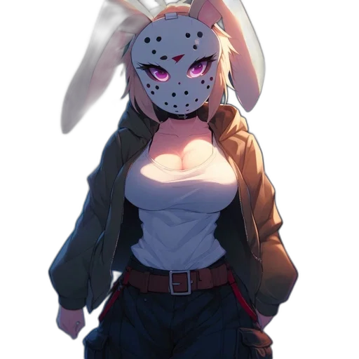 mask, jacket, dress, creature transparent PNG cut-out