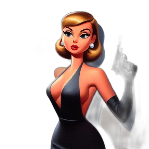 dress, staff, comic book art, concept art transparent PNG cut-out