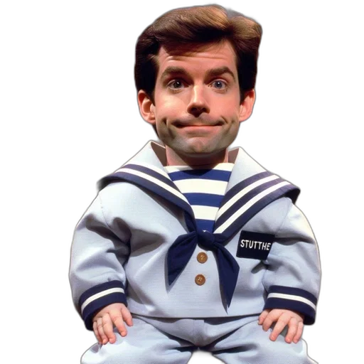 jacket, cartoon, man, sailor transparent PNG cut-out