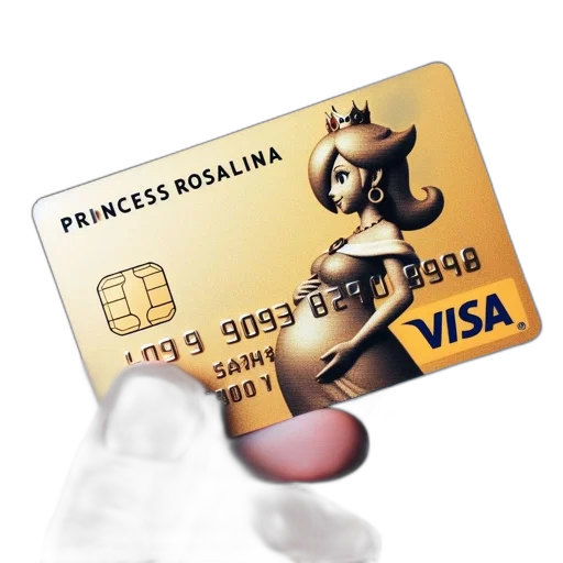 3d render, concept art, gold-colored, credit transparent PNG cut-out