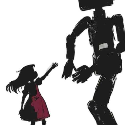 robot, weapon, concept art, pixel art transparent PNG cut-out