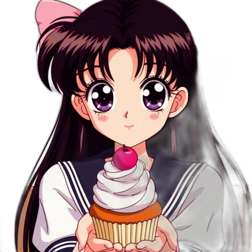 food, pixel art, vaporwave, anime transparent PNG cut-out