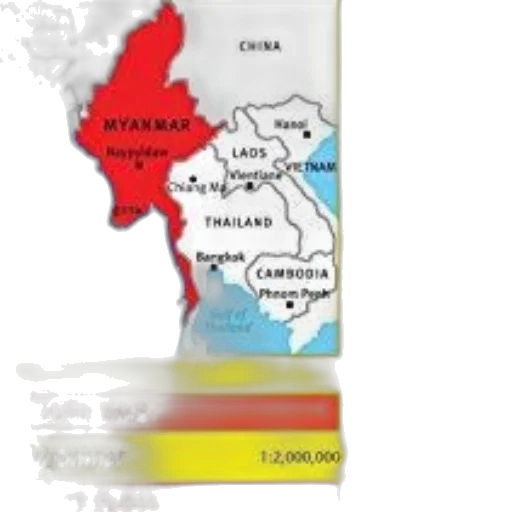 map, myanmar, yellow, background transparent PNG cut-out