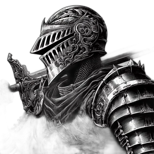 sword, mask, weapon, robot transparent PNG cut-out