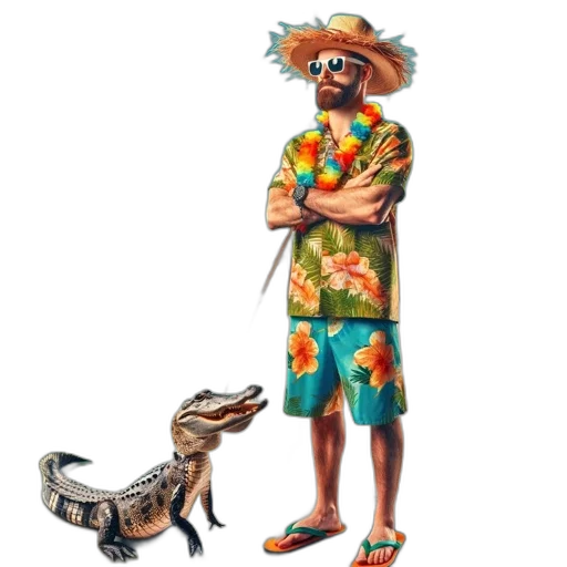 staff, animal, creature, hat transparent PNG cut-out