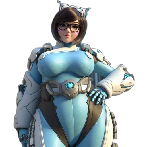 robot, dress, staff, weapon transparent PNG cut-out
