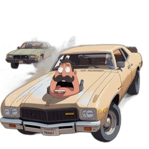 car, concept art, cartoon, pixel art transparent PNG cut-out