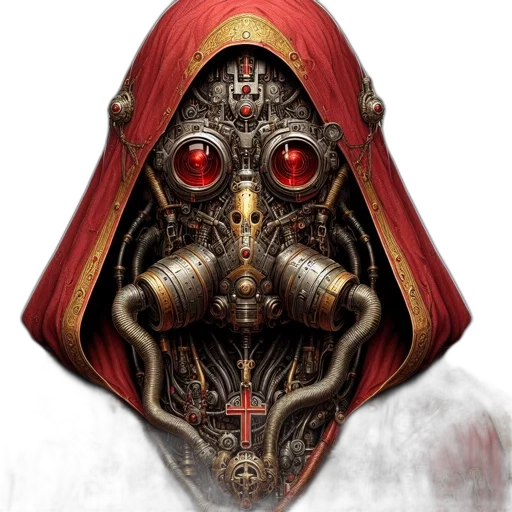 mask, face, robot, concept art transparent PNG cut-out