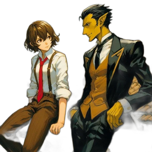 jacket, concept art, anime, comic book art transparent PNG cut-out