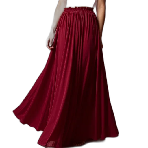 dress, red, dark, earth tones transparent PNG cut-out