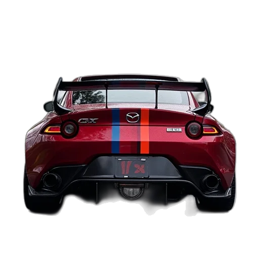 car, mazda, custom, painted transparent PNG cut-out