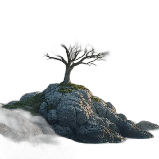 tree, crown, hair, dragon transparent PNG cut-out