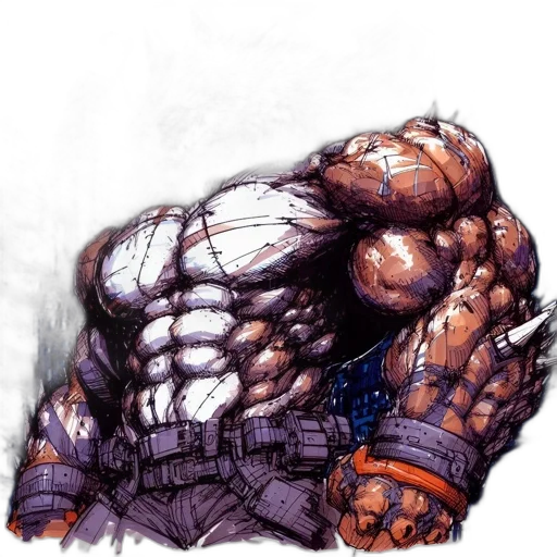 weapon, jacket, animal, comic book art transparent PNG cut-out