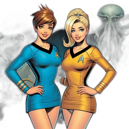 comic book art, concept art, cartoon, fantasy art transparent PNG cut-out